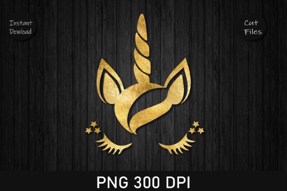Download Gold Glossy Foil Unicorn Clipart - Glossy foil Collection