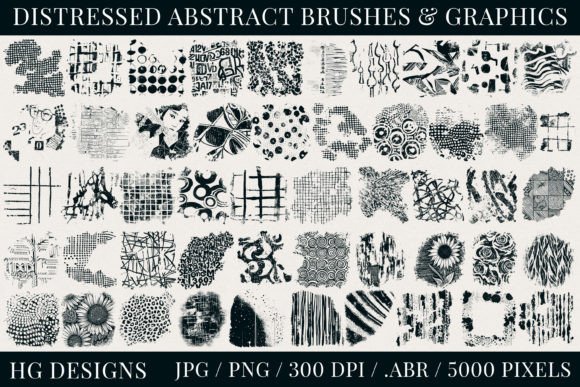 Download Distressed Abstract Brushes and Graphics - Brushes Collection
