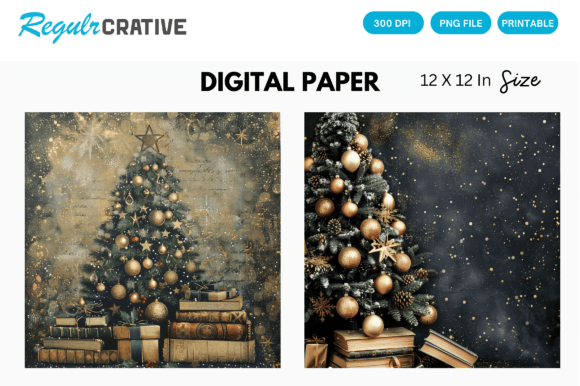 Download Christmas Tree Gold Glitter Digital Pape - Gold glitter Collection