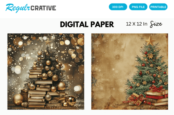 Download Christmas Tree Gold Glitter Digital Pape - Gold glitter Collection