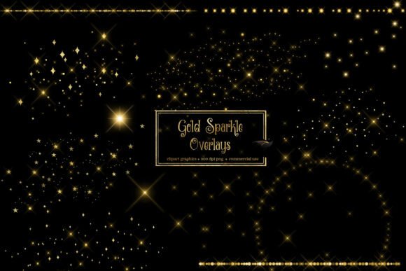 Download Gold Sparkle Overlays - Premium Bundle